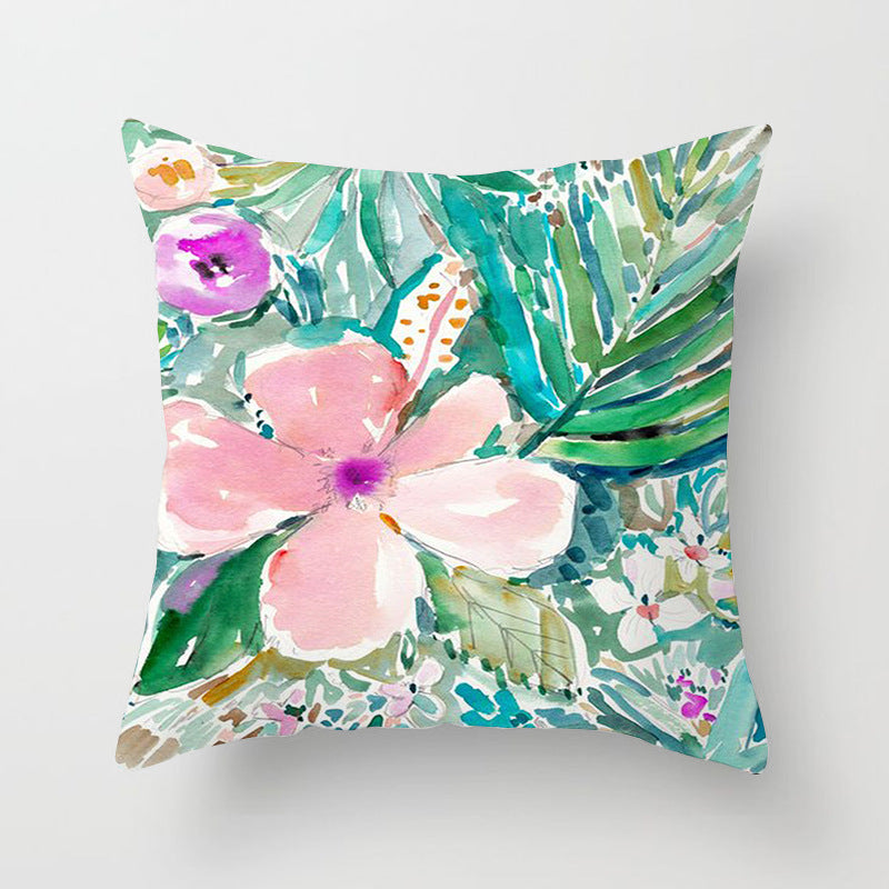 Home Decor Living Room Sofa Graffiti Flower Print Pillowcase Home Decor Living Room Sofa Graffiti Flower Print Pillowcase